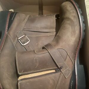 Men’s Clark’s boots Size 12 Worn three times grayish/brown colored